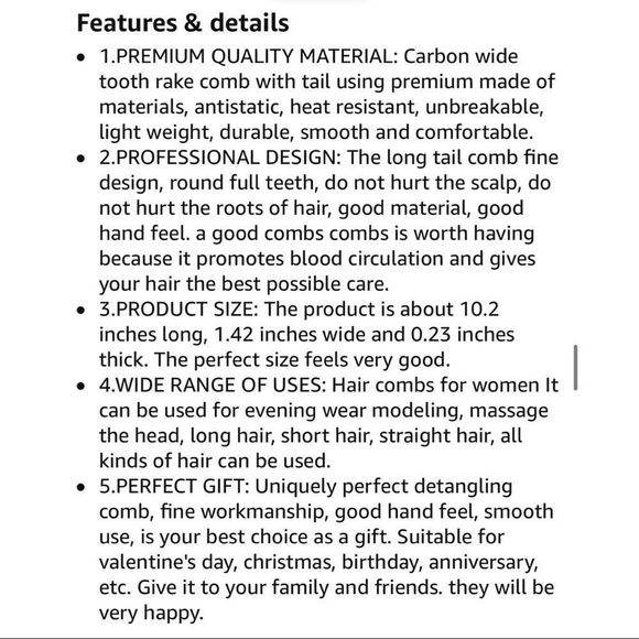 ✨2/$25✨ Wide Tooth Comb - Picture 12 of 12